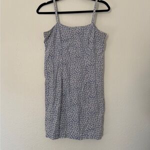 Vintage Baby Pastel Blue Floral Mini Spaghetti-Strap Sundress Access